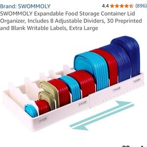 SWOMMOLY Expandable Lid Organizer